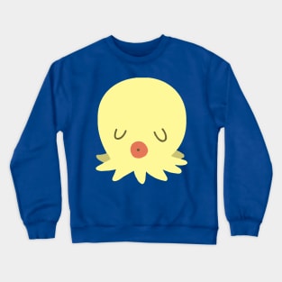 Yellow Octopus with Kissy Lips Crewneck Sweatshirt